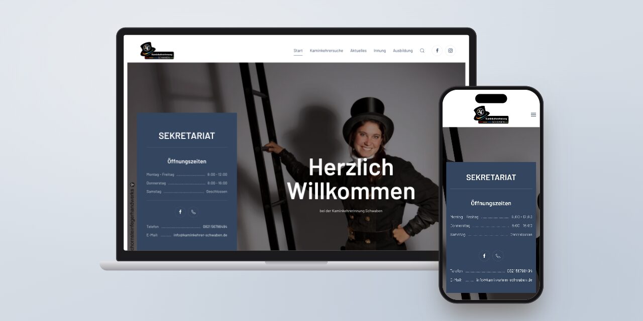 kaminkehrer-schwaben.de auf Laptop und Smartphone